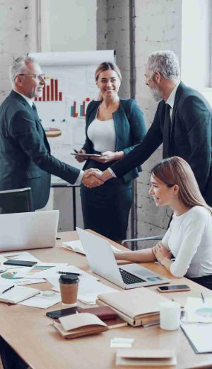 Confident businessmen